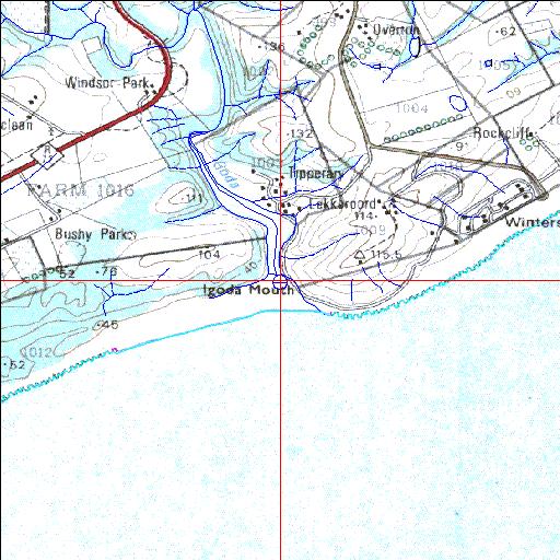 Goda Temporarily open/closed estuary.