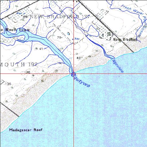 Gqutywa Temporarily open/closed estuary.