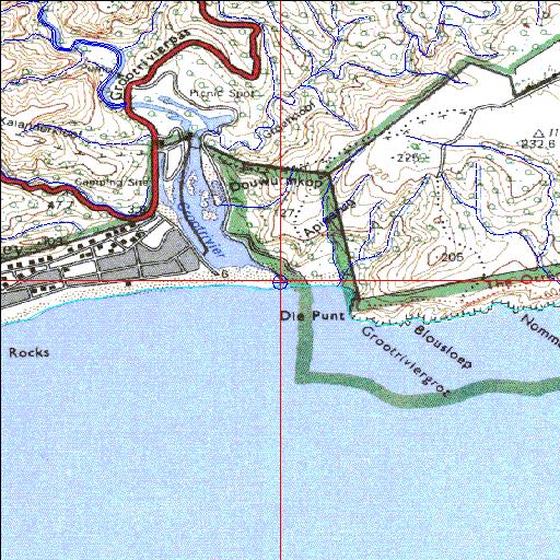 Groot-West (Groot-Wes) Temporarily open/closed estuary.