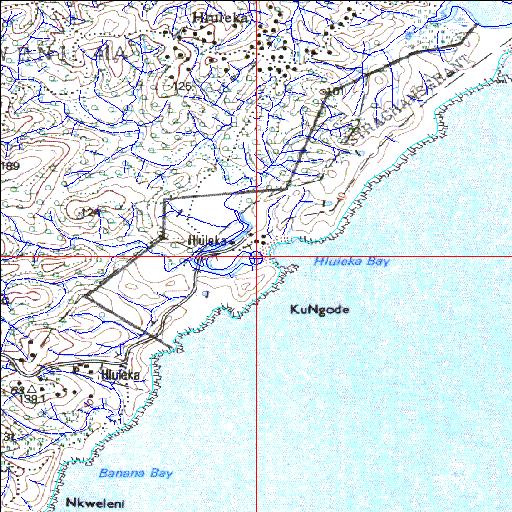 Hluleka (Majusini) Temporarily open/closed estuary.