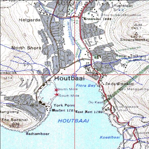 Houtbaai River mouth.