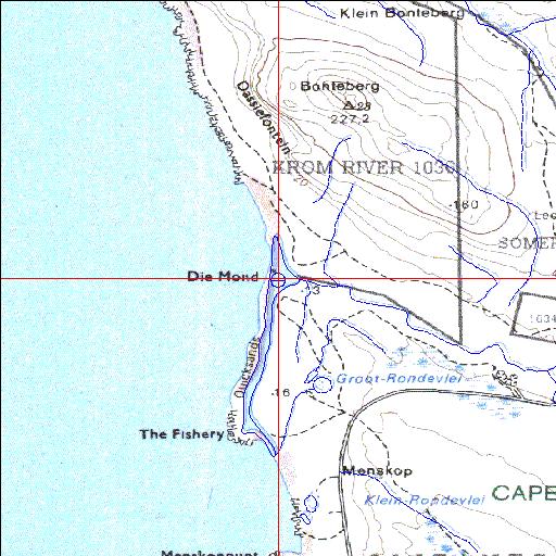 Krom Temporarily open/closed estuary.