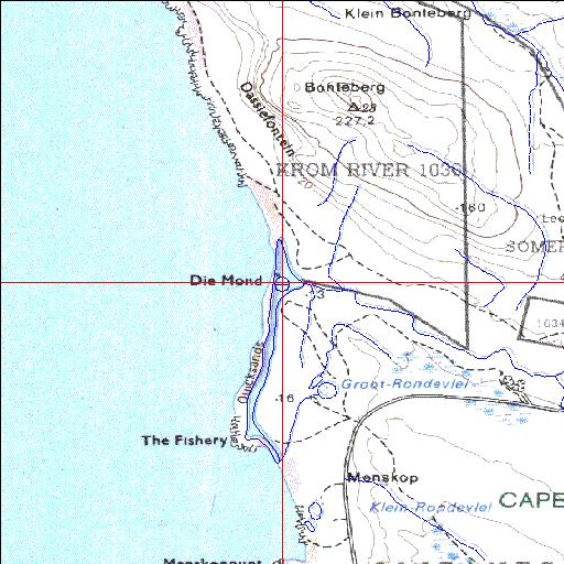 Krom Temporarily open/closed estuary.