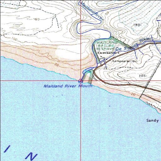 Maitland Temporarily open/closed estuary.