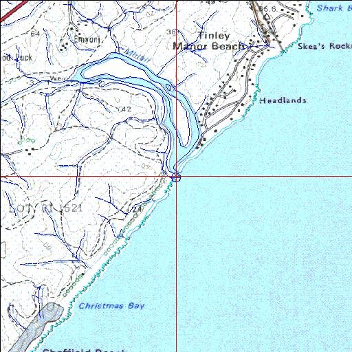 Mhlali Temporarily open/closed estuary.