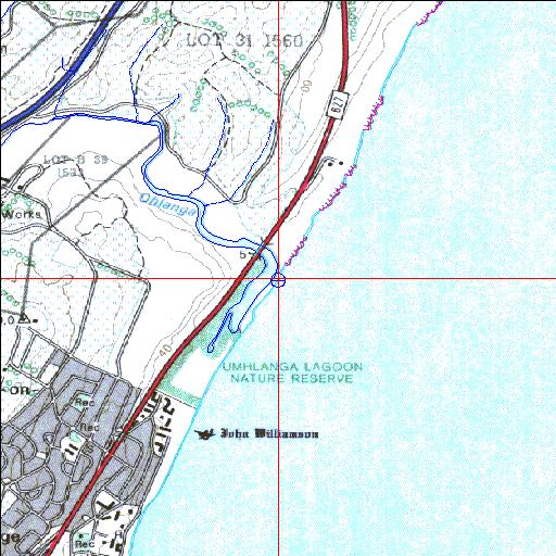 Mhlanga Temporarily open/closed estuary.