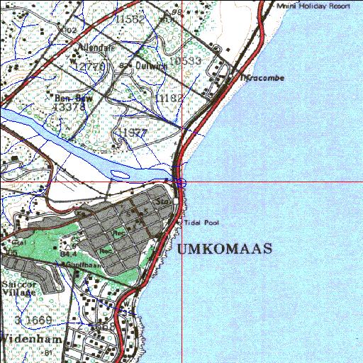 Mkomazi Permanently open estuary.