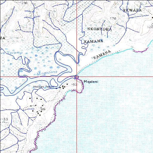 Mngazana Permanently open estuary.