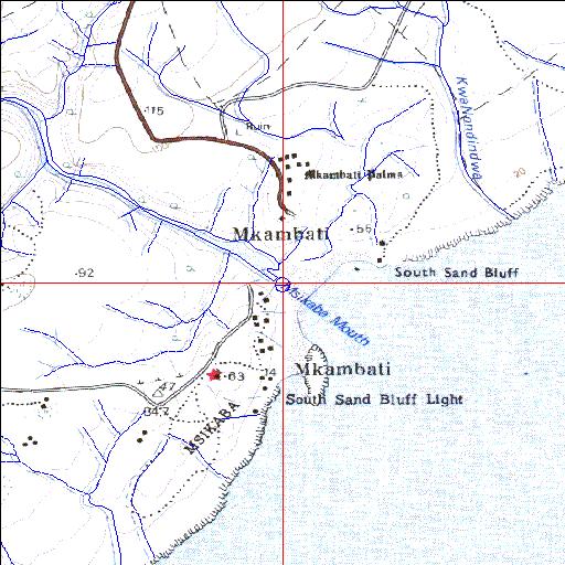 Msikaba Permanently open estuary.