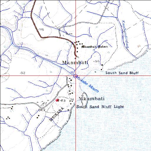 Msikaba Permanently open estuary.