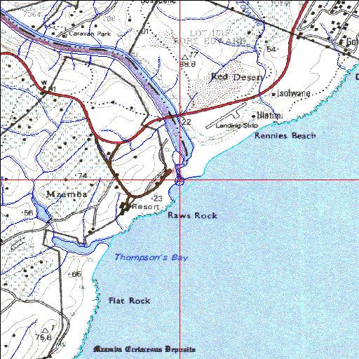 Mtamvuna Temporarily open/closed estuary.