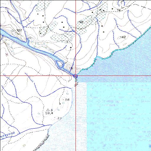 Mtentu Permanently open estuary.