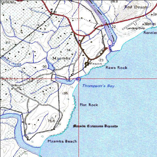 Mtentwana Temporarily open/closed estuary.