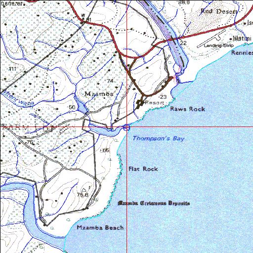 Mtentwana Temporarily open/closed estuary.