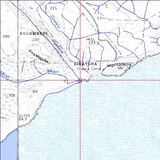 Myekane Temporarily open/closed estuary.