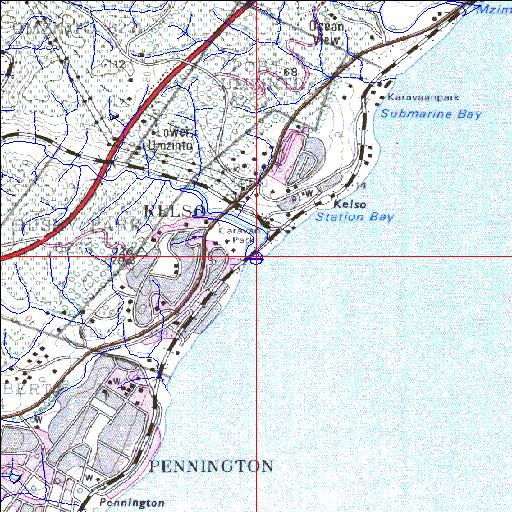 Mzinto Temporarily open/closed estuary.