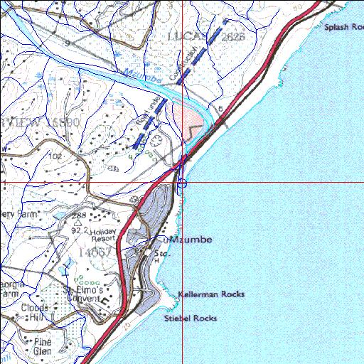 Mzumbe Temporarily open/closed estuary.