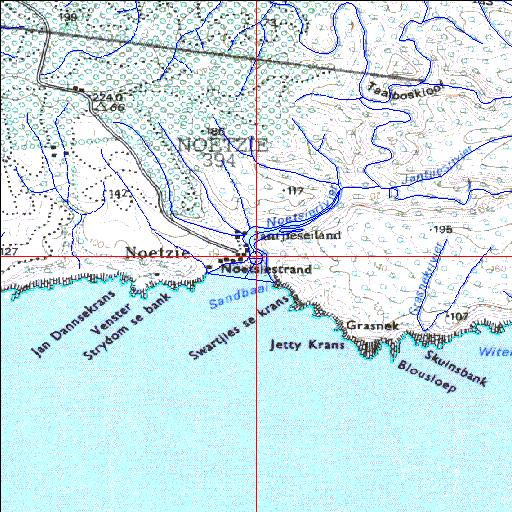 Noetsie Temporarily open/closed estuary.