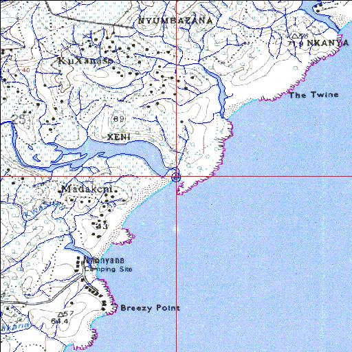 Ntlonyane Temporarily open/closed estuary.