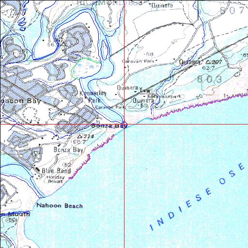 Qinira Temporarily open/closed estuary.