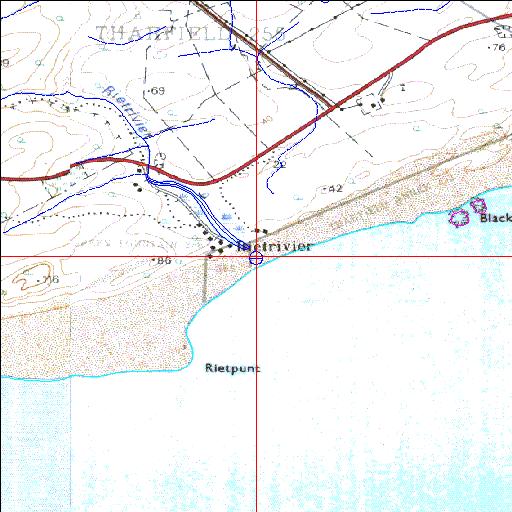 Riet Temporarily open/closed estuary.