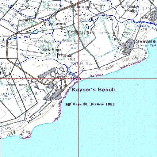 Shelbertsstroom Temporarily open/closed estuary.