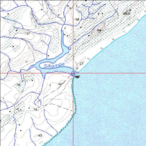 Sikombe Temporarily open/closed estuary.