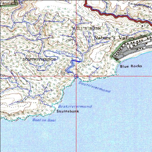 Sout-East (Sout-Oos) Permanently open estuary.