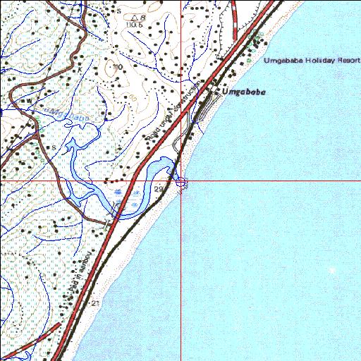 Umgababa Temporarily open/closed estuary.