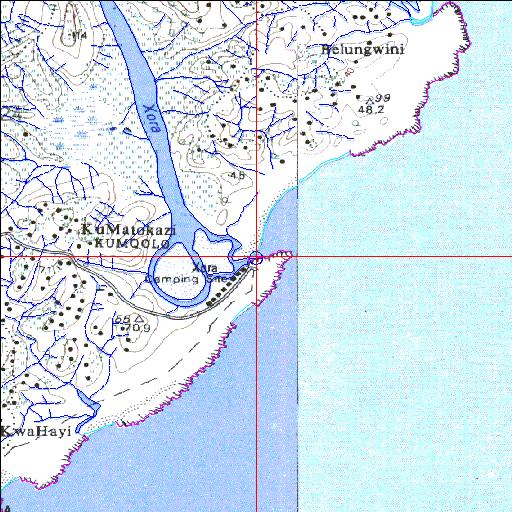Xora (Xhora) Permanently open estuary.