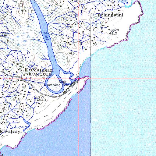 Xora (Xhora) Permanently open estuary.