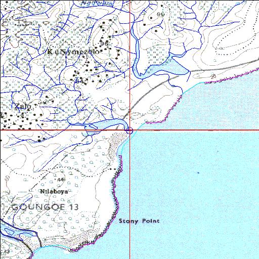 Zalu Temporarily open/closed estuary.