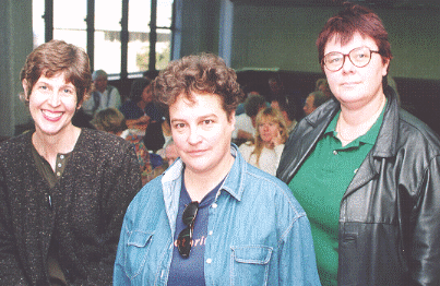 Drie skrywers: Lettie Viljoen, Marlene
van 
Niekerk en Joan Hambidge